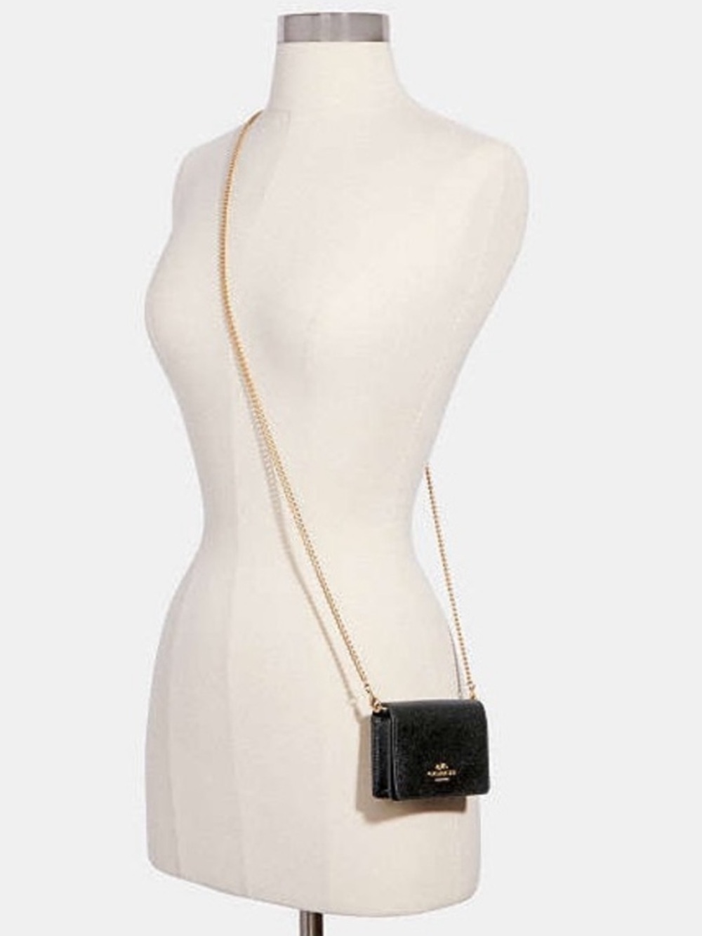 Coach Mini Wallet On A Chain Black Brand New! - Picture 7 of 7